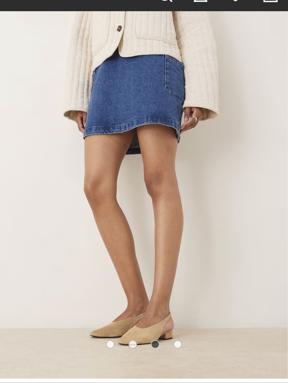 Mango Latte Suede Slingback Heeled Mules